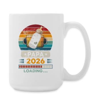 Papa 2026 en chargement. - Grande tasse 440 ml - blanc - Droite