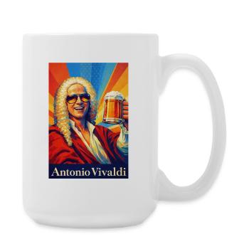 Vivaldi Beer Pop Art - Large Mug 440 ml - white - Right
