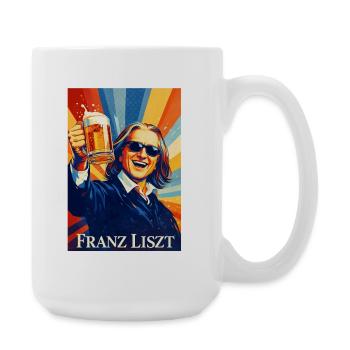Franz Liszt Pop Art Toast Tea - Large Mug 440 ml - white - Right