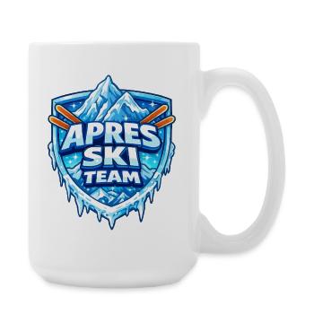 wappen-apres-ski - Große Tasse 440 ml - Weiß - Rechts
