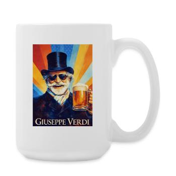 Giuseppe Verdi - Große Tasse 440 ml - Weiß - Rechts