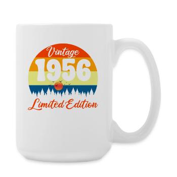 70 Jahre altes Jubiläumsgeschenk 1956 - Große Tasse 440 ml - Weiß - Rechts