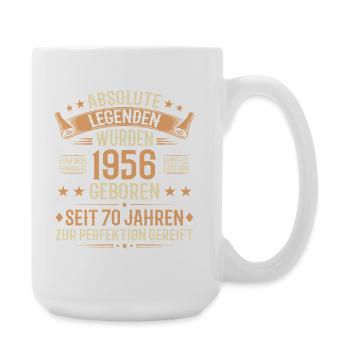 70e anniversaire 1956 Legend Vintage Gift - Grande tasse 440 ml - blanc - Droite