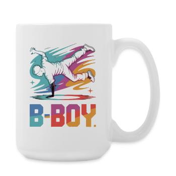 B-Boy Breakdance Streetstyle Breakdancer - Große Tasse 440 ml - Weiß - Rechts