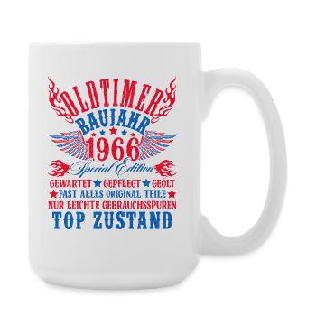 60th Birthday 60 Years Decoration 1965 Gift Funny - Large Mug 440 ml - white - Right