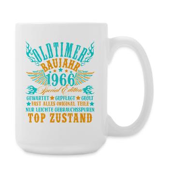 60th Birthday 60 Years Decoration 1965 Gift Funny - Large Mug 440 ml - white - Right