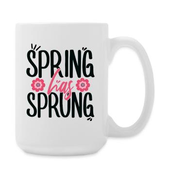 Der Frühling ist gebrochen heidnisch Frühlingsmärz-Tagundnachtgleiche - Große Tasse 440 ml - Weiß - Rechts