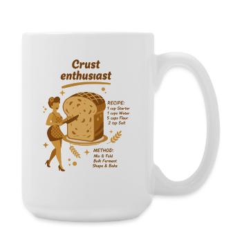 Sourdough Crust Enthusiast Bread Baking Baker - Large Mug 440 ml - white - Right