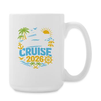 Croisière en famille 2026 - Grande tasse 440 ml - blanc - Droite
