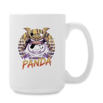 Warlike Panda Samurai Illustration - Large Mug 440 ml - white - Right