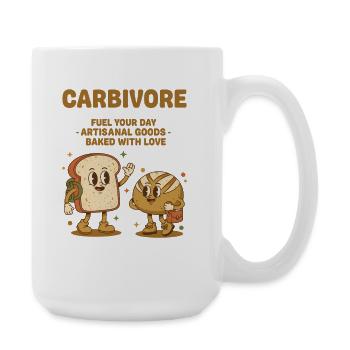 Sourdough Bread Baking Carbivore Fuel Your Day - Large Mug 440 ml - white - Right