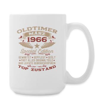60th Birthday Gift Husband Vintage Car March 1966 - Large Mug 440 ml - white - Right