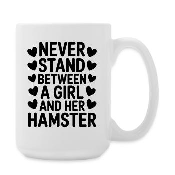 Hamster Sayings Hamster Funny Hamster Gift - Large Mug 440 ml - white - Right