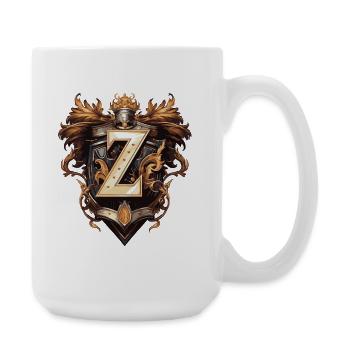 Z Letter Name Crown - Large Mug 440 ml - white - Right