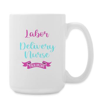 Midwife Childbirth - Large Mug 440 ml - white - Right