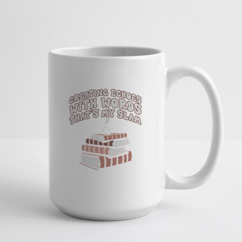 Echos durch Worte Slam-Stack Große Tasse 440 ml