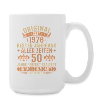 50e anniversaire 1976 cadeau Vintage Legend - Grande tasse 440 ml - blanc - Droite