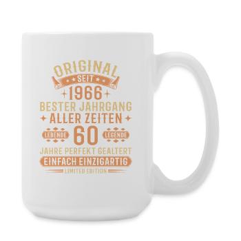 60e anniversaire cadeau de la légende vintage 1966 - Grande tasse 440 ml - blanc - Droite