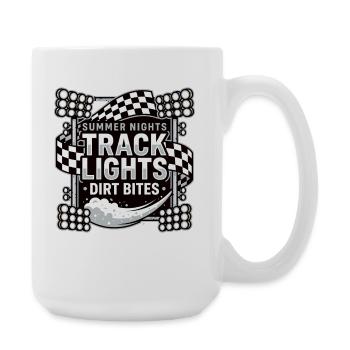 Summer Nights Track Lights Dirt Bites - Large Mug 440 ml - white - Right