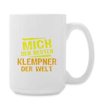Cadeau plombier - Grande tasse 440 ml - blanc - Droite