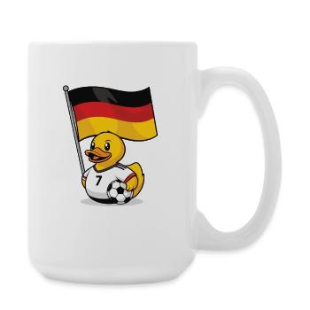 Maillot de football allemand pour les supporters - Grande tasse 440 ml - blanc - Droite