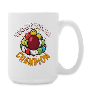 Tsougrisma Champion grec orthodoxe de Pâques - Grande tasse 440 ml - blanc - Droite