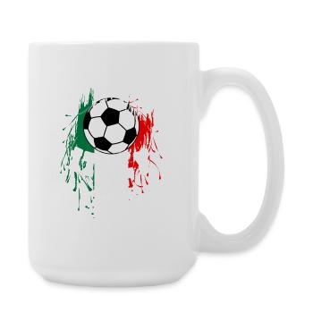Italie Soccer Football italien - Grande tasse 440 ml - blanc - Droite