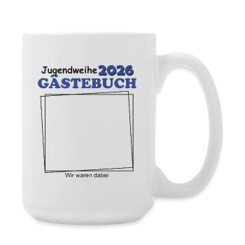 Jugendweihe 2026 Guestbook for Young Boys - Large Mug 440 ml - white - Right