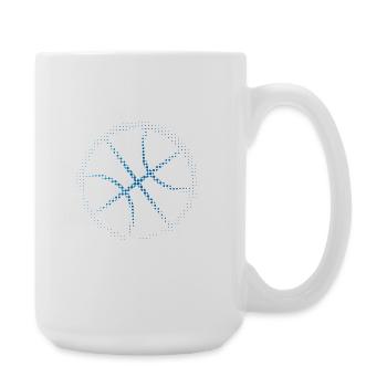Basketball Tournament Team Sport Design - Large Mug 440 ml - white - Right