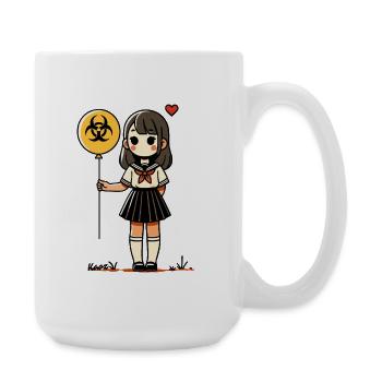 Ballon Biohazard Girl Sailor - Grande tasse 440 ml - blanc - Droite