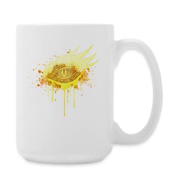 Mystic Eye Gold Edition – Arge d’art urbain urbain - Grande tasse 440 ml - blanc - Droite