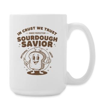 sauveur au levain dans la croûte, nous faisons confiance à la cuisson du pain - Grande tasse 440 ml - blanc - Droite