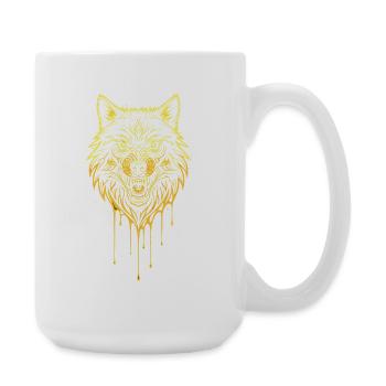 Wolf Head Édition Or - Grande tasse 440 ml - blanc - Droite