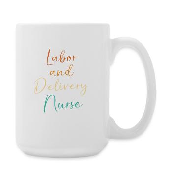 Midwife Obgyn Obstetrics - Large Mug 440 ml - white - Right