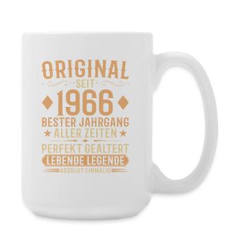 Original Jahrgang 1966 Baujahr Geburtstag - Große Tasse 440 ml - Weiß - Rechts