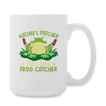 Frog Catcher Nature ́s Patcher Full-Time Catcher - Large Mug 440 ml - white - Right