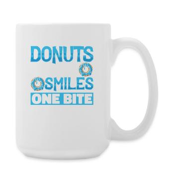 Restauration rapide en donuts - Grande tasse 440 ml - blanc - Droite