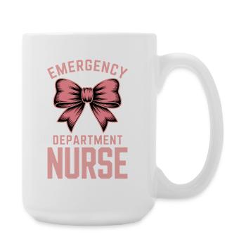 Notaufnahme Sprüche Geschenk für Pflegekräfte - Große Tasse 440 ml - Weiß - Rechts