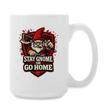 Böser Gnom, Dunkler Gnom, Goth-gnom, Lustiger Gnom - Große Tasse 440 ml - Weiß - Rechts