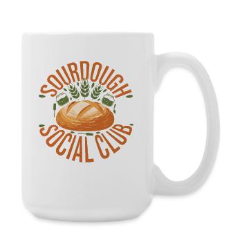 Ère du boulanger de pain au club social de levain - Grande tasse 440 ml - blanc - Droite