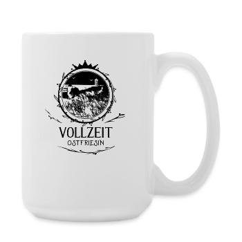 Vollzeit Ostfriesin VollzeitOstfriesin - Große Tasse 440 ml - Weiß - Rechts