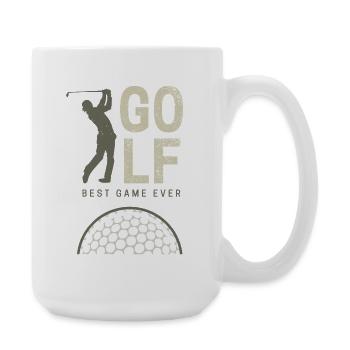 Golf Best Game Ever for Golfers and Coaches Design - Large Mug 440 ml - white - Right