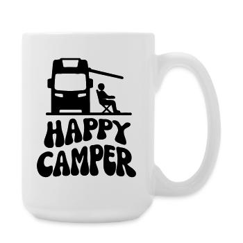 Campeur Happy - Grande tasse 440 ml - blanc - Droite