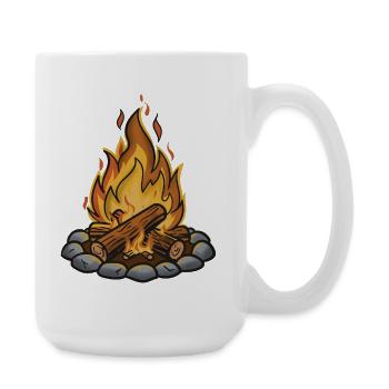 Exposition du feu de camp Confort n°2 - Grande tasse 440 ml - blanc - Droite