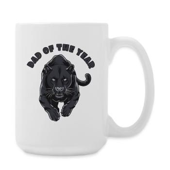 Vater des Jahres - Große Tasse 440 ml - Weiß - Rechts