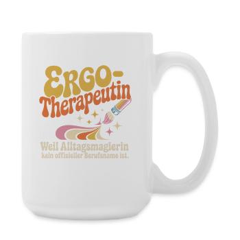 Ergotherapeutin Ergo Praxis Team Ergotherapie - Große Tasse 440 ml - Weiß - Rechts
