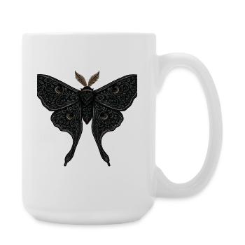 Tatouage gothique Moon Moth Moth - Grande tasse 440 ml - blanc - Droite