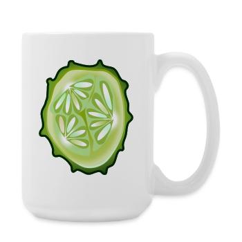Gurke - Große Tasse 440 ml - Weiß - Rechts