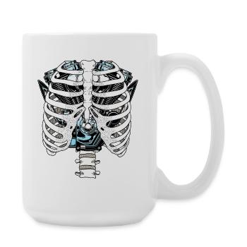 Motorradmechaniker für Ribcage Circuit Motor - Große Tasse 440 ml - Weiß - Rechts