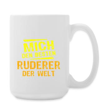 Ruderer Geschenk - Große Tasse 440 ml - Weiß - Rechts